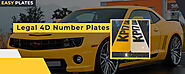 Shop Road Legal 4D Number Plates at Easy Number Plates