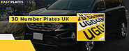 Buy 3d license plate From DVLA-reg Number Plate Maker (UK)