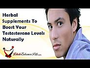 Herbal Supplements To Boost Your Testosterone Levels Naturally