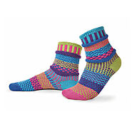 Women Solmate Bluebell Crew Socks - Garneau Slippers