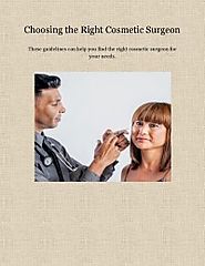 Choosing the Right Cosmetic Surgeon