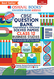 Oswaal CBSE Question Bank Class 12 | Previous Year Solved Paper Chapter-wise | Business Studies | For Board Exams 202...