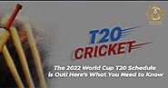 The 2022 World Cup T20 Schedule is Out! Here's What You Need to Know.