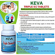 Keva Triple Stem Cell Tablets (60 Tablets) : Helps In Renewal Process Of Damaged Body Cell, Anti Ageing, A Body Detox...