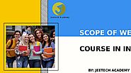 Scope of Web Designing Course in India