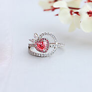 Pink Heart Cut Diamond Ring