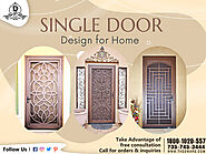 Single door design for home