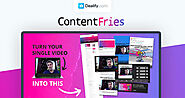 #ContentFries is the tastiest way to repurpose,#convert and #expand your #videocontent into other #videos,#readablete...
