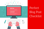 Checklist for the Perfect Blog Post