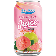 Fresh pink guava fruit juice