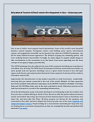 Educational Tourism & Real estate development in Goa – Axisecorp.com