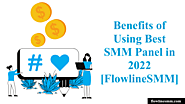 Benefits of Using Best SMM Panel in 2022 [FlowlineSMM]