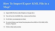 How to import kml file on a map?