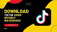 Download TikTok Videos Without TikTok Watermark (2022)