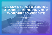 4 Easy Steps to Adding a Mobile Menu on your WordPress Website - Flipper Code