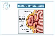 How do you deal with a ventral hernia?