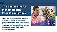 The Best Name for Mental Health Courses in Sydney