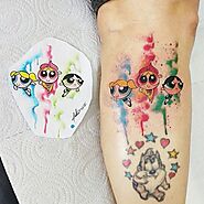 Powerpuff Girls Tattoo Ideas and Designs - 90s Cartoon Tattoos