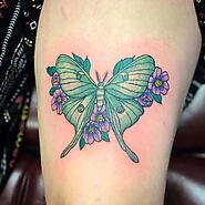 Luna Moth Tattoo Ideas