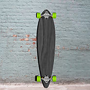 Black Pintail Longboard 40 inch from Punked - Complete