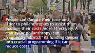 Giving money is just one aspect of charitable behavior and philanthropy.