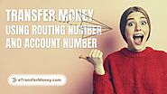 How to Transfer Money using Routing Number and Account Number?