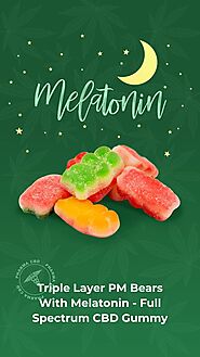 Triple Layer PM Bears with Melatonin - Full Spectrum Gummy - PharmaCBD