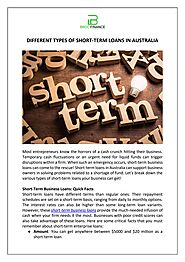 Broc Finance - Different types of short-term loans in Australia