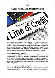 Broc Finance - FAQs on Business Line of Credit in Australia