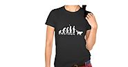 evolution dog t-shirt