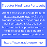 Tradutor Hindi para Português