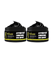 Vihado Activated Charcoal face Mask 100ml (Pack of 2)