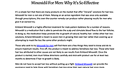 Get Minoxidil for Men from Minoxidil-Direct.Com