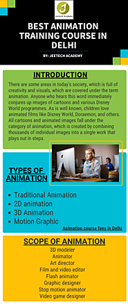 BEST ANIMATION TRAINING COURSES IN DELHI