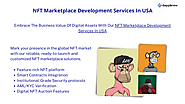NFT Marketplace Development Services In USA