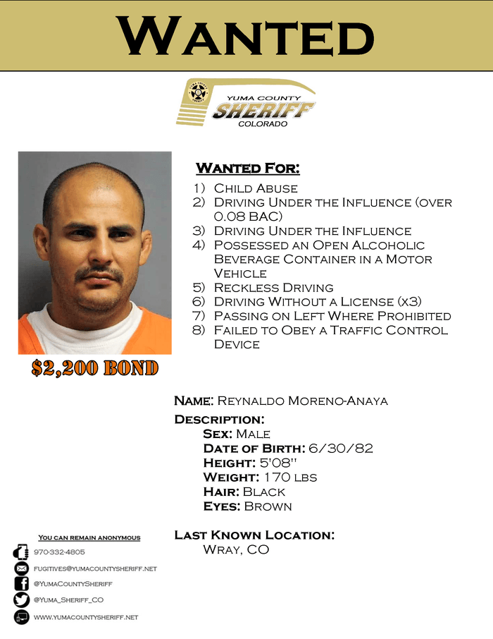 Yuma County Sheriff's Most Wanted Fugitives A Listly List