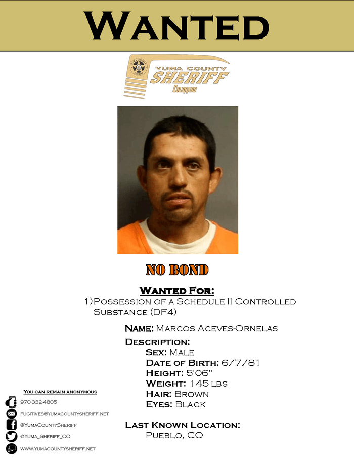 Yuma County Sheriff's Most Wanted Fugitives A Listly List