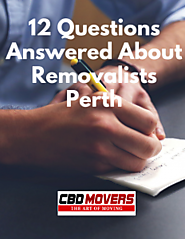 12 Questions Answered About Removalists Perth