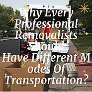 Why Every Professional Removalists Should Have Different Modes Of Transportation?