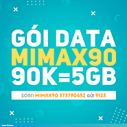 Đăng Ký Gói 4G Mimax90 Viettel KM 5GB Data Giá 90.000đ/Tháng