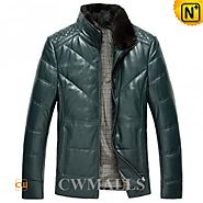 CWMALLS® Mens Fur Quilted Down Jackets CW846058