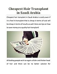 Cheapest Hair Transplant in Saudi Arabia