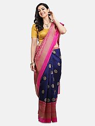 Buy Bhagalpuri Silk Saree from Mirraw and get upto 50% off
