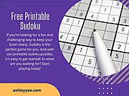 Free Printable Sudoku