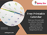 Free Printable Calendar