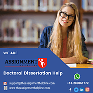 Website at https://www.theassignmenthelpline.com/doctoral-dissertation-help.html