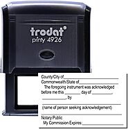 Self Inking Acknowledgement Notary Stamp