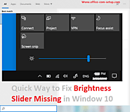 Quick Way to Fix Brightness Slider Missing in Window 10