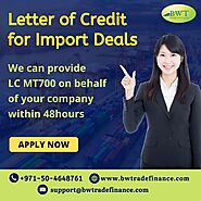 Letter of Credit for Import Deals