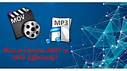 How to Convert MOV to MP3 Efficiently?